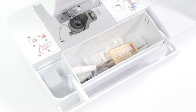 Brother A16 Accessory Compartment