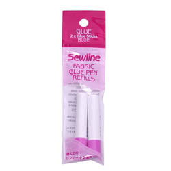 Sewline Blue Fabric Glue Pen Refills - 2 Pack
